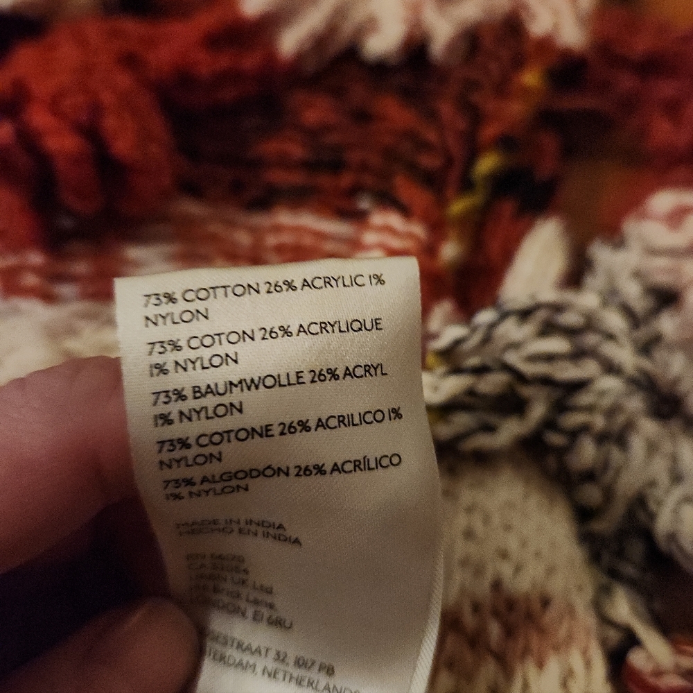 FREE PEOPLE Craft Hooded Poncho in Gardenia Spice - Picture 10 of 10